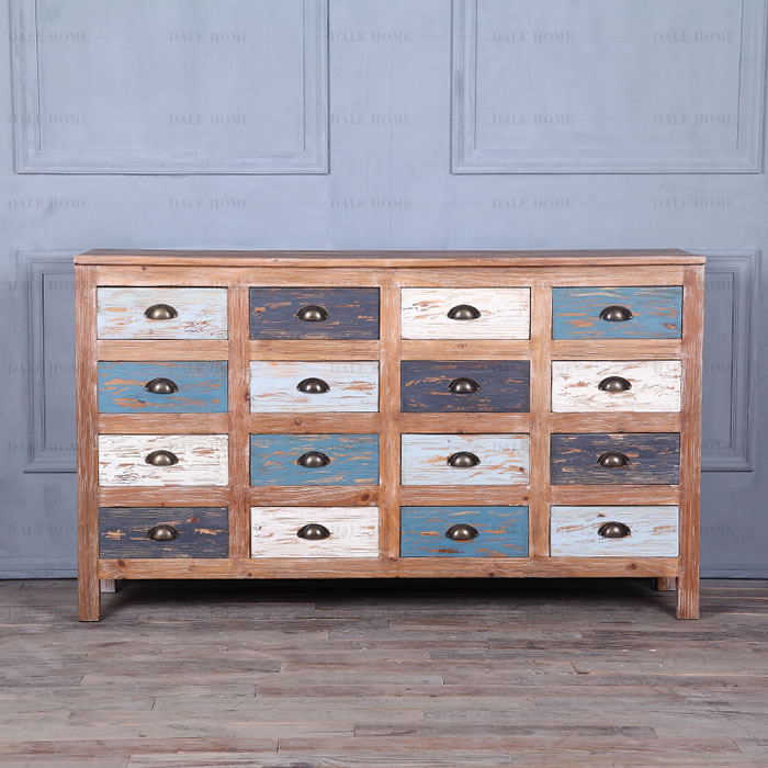 Sixteen drawer dresser,Solid Wooden Furniture