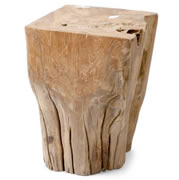 Solid square stool