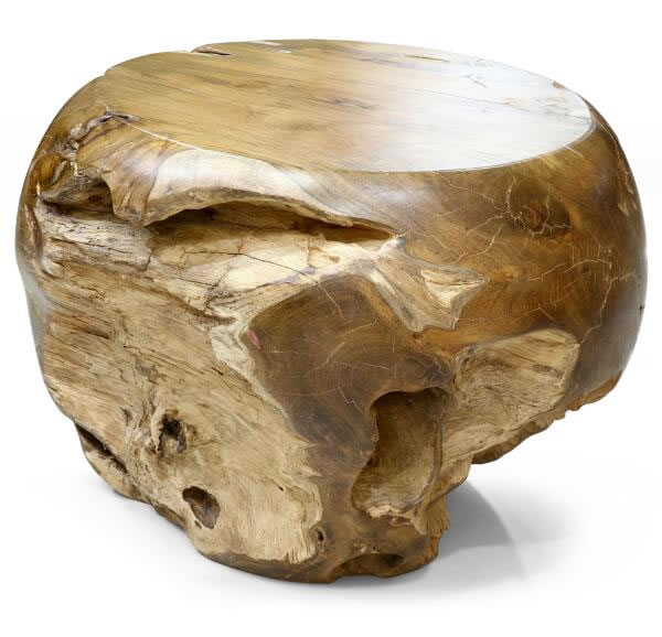 Solid teak root round stool,Teak Furniture