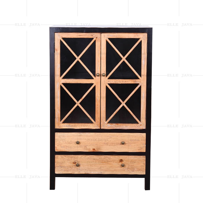 Cabinet with two drawers,Solid Wooden Furniture