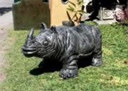 Small rhino statue