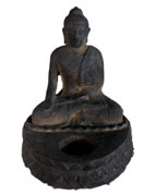 Buddha statue with a hole