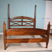 teak wood simply design bed