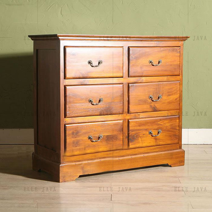 Six drawer cabinet,Solid Wooden Furniture