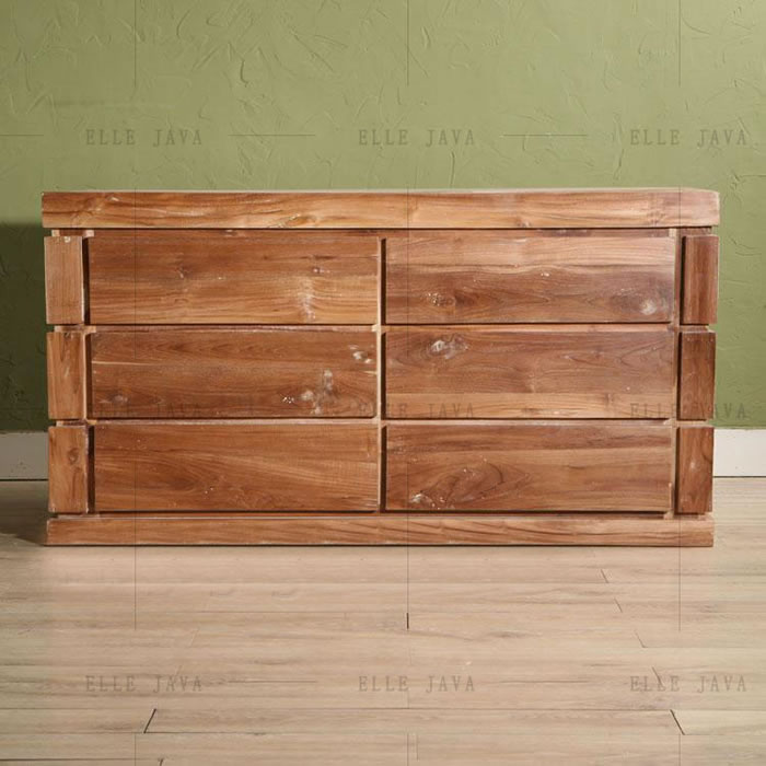 Six drawer dresser,Solid Wooden Furniture