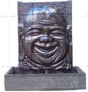 Happy buddha face water fountain