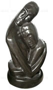 Hugging statue