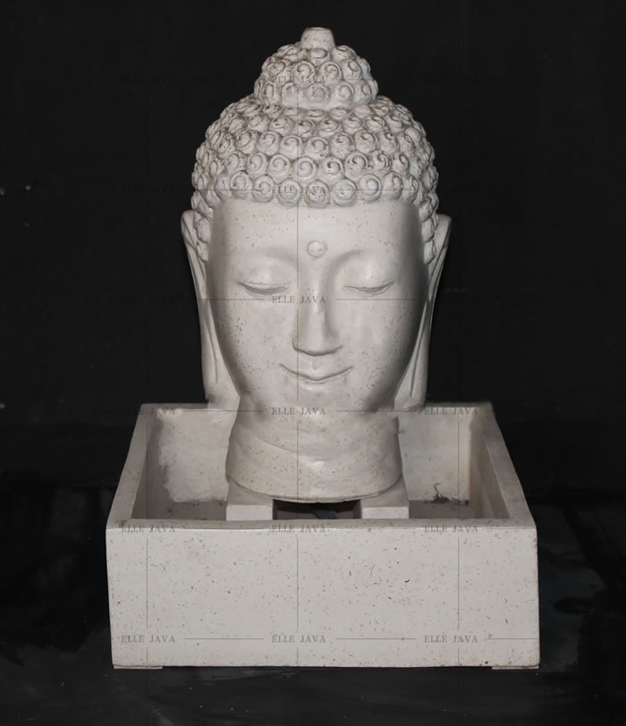 Buddha head water fountain, Buddhas