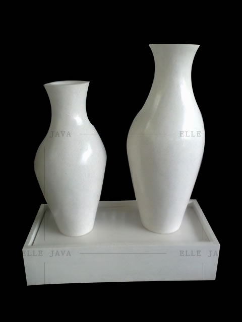 Three vase water feature,Vases & Bowls