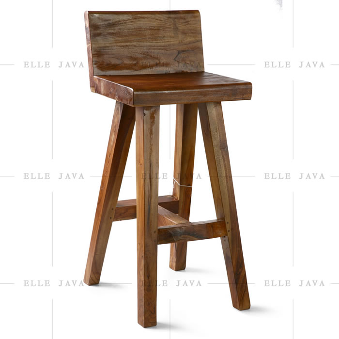 Bar stool with back,Teak Furniture