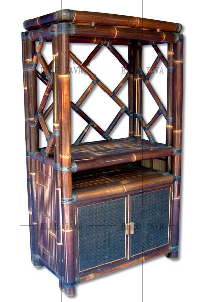 Display unit with cupboard,Bamboo Furniture