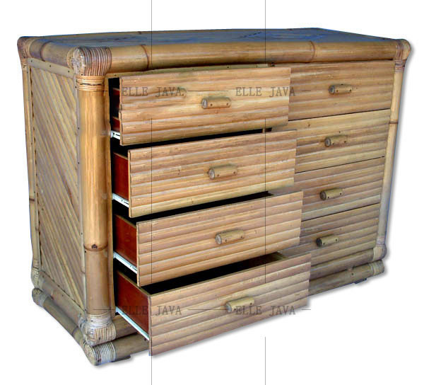 Eight drawer dresser,Bamboo Furniture